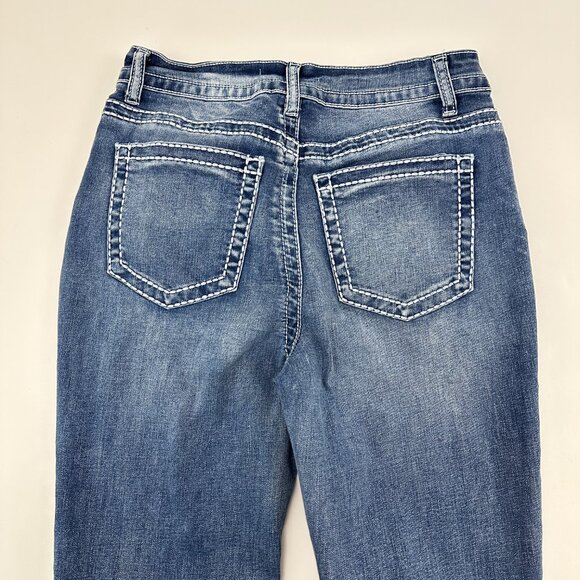 LoveSoho Bootcut Women's size 9 Dark Wash Blue Denim Jeans - Picture 4 of 4